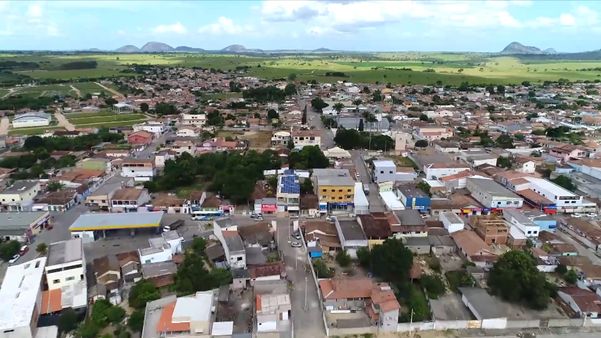 Vista aérea de Ponto Belo, cidade do Norte do Estado