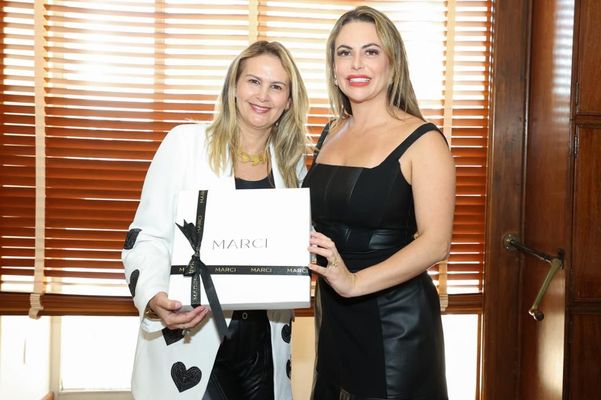 Marci Vago e a primeira-dama da Prefeitura de São Paulo Regina Nunes