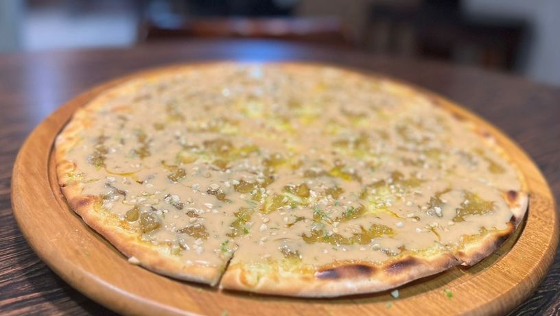 Pizza do restaurante Salsa Pizza, em Vitória