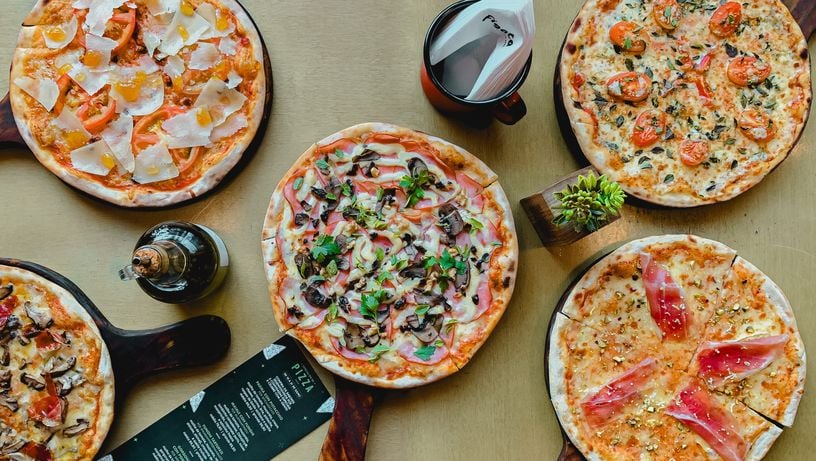 Pizzas do Dia da Pizza no restaurante Figata