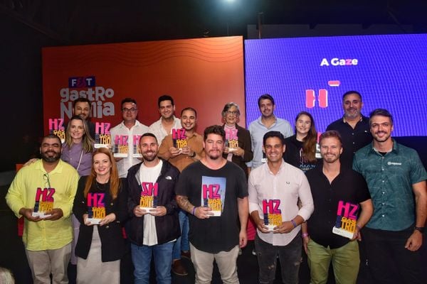 Vencedores do Prêmio HZ Gastrô, no 1º dia do Fest Gastronomia