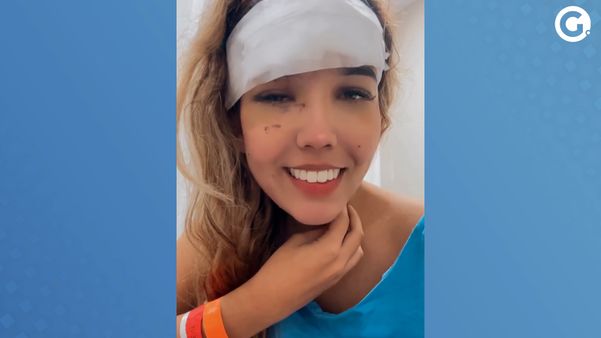 A advogada Michaella Zukowski, que foi alvo de uma pedrada em Vila Velha