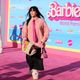 Billie Eilish no tapete rosa da estreia de Barbie, em julho de 2023
