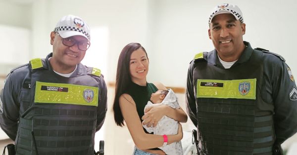 Bebê de 18 dias é salvo pela PM após engasgar com leite materno na Serra