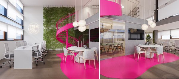 Barbiecore tendência de decoração