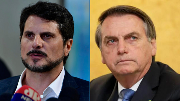 Senador Marcos do Val e o ex-presidente Jair Bolsonaro