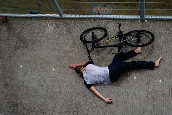 Corpo de Bombeiros Militar realiza simulado de atendimento a ocorrências na Ciclovia da Vida por Vitor Jubini