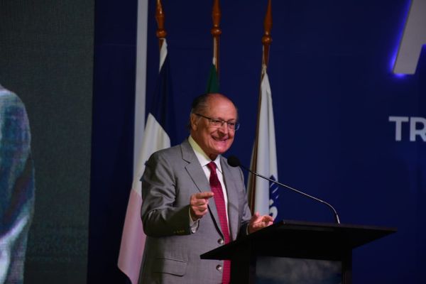 Vice-presidente da república, Geraldo Alckmin, em evento da Findes