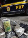 Homem é preso com mais de 80 tabletes de drogas no Sul do ES(Divulgação/PRF )