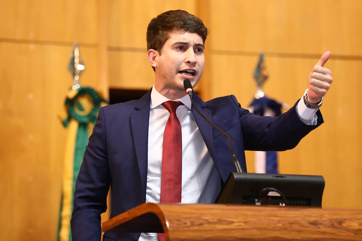 Proposta do bolsonarista Lucas Polese (PL) foi lida na sessão de quarta-feira (27) da Assembleia Legislativa do Espírito Santo