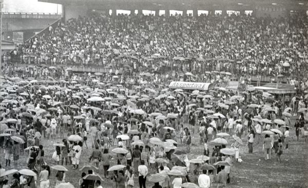 Show da Xuxa no Estádio Engenheiro Araripe (6/11/1988) por Chico Guedes/Acervo A Gazeta