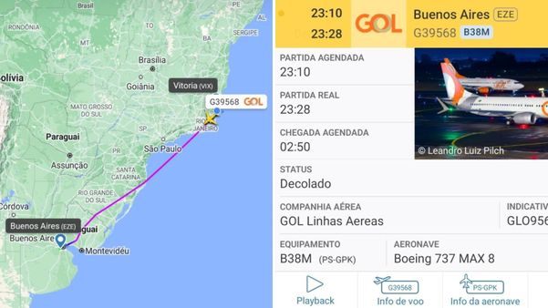 A Gazeta  Decolou? Voo internacional parte de Vitória e pousa na Argentina