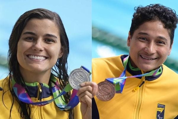 Mariana Gesteira e Patrícia Pereira fizeram bonito no Mundial de Natação Paralímpica