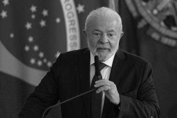 O presidente Luiz Inácio Lula da Silva durante lançamento do Programa de Ação na Segurança (PAS), no Palácio do Planalto.
