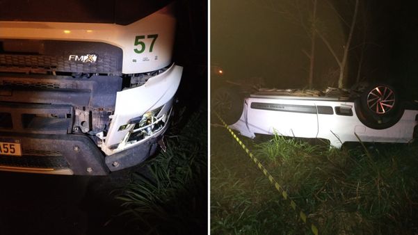 Motorista morre após acidente entre carro e caminhão em Aracruz 