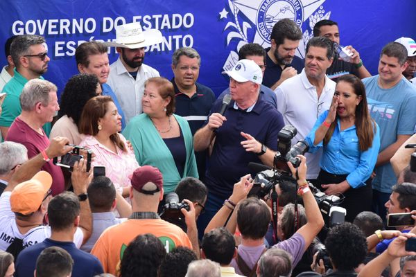 Cerimônia de inauguração do aquaviário em Cariacica é conduzida pelo governador Renato Casagrande por Ricardo Medeiros