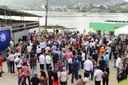 Inauguração no terminal do aquaviário em Porto de Santana, em Cariacica, contou com grande plateia(Ricardo Medeiros)