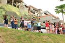 Pessoas assistem inauguração no terminal do aquaviário em Porto de Santana, em Cariacica(Ricardo Medeiros)