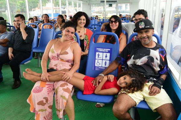 Inauguração do aquaviário contou com muitas famílias  por Ricardo Medeiros