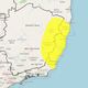 Imagem - ES recebe alerta amarelo para risco de tempestade e queda de granizo