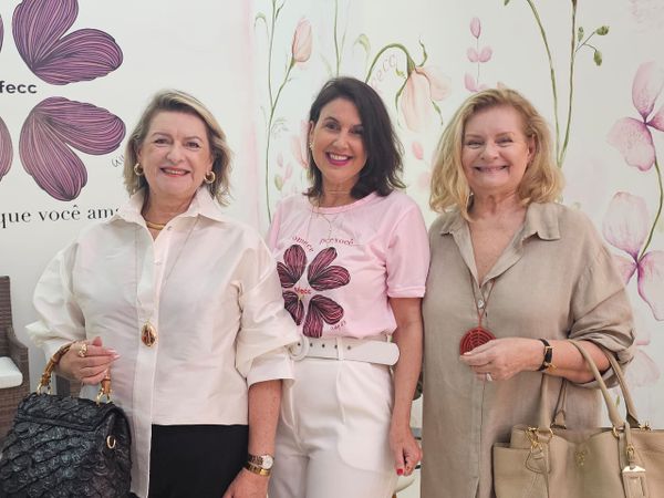 Gracinha Nader, Renata Rasseli e Solange Herkenhoff