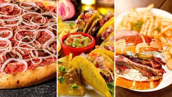 Pizzas, tacos e hamburger estão entre as opções servidas no Festival de Inverno Canela-Verde