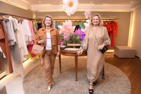 Gracinha Nader e Solange Herkenhoff