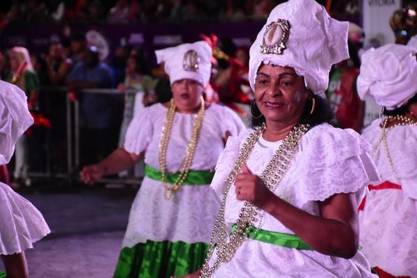 Minidesfile da Piedade no 2º dia de evento, no Pátio das Alegorias, em Vitória por Divulgação/Liesge