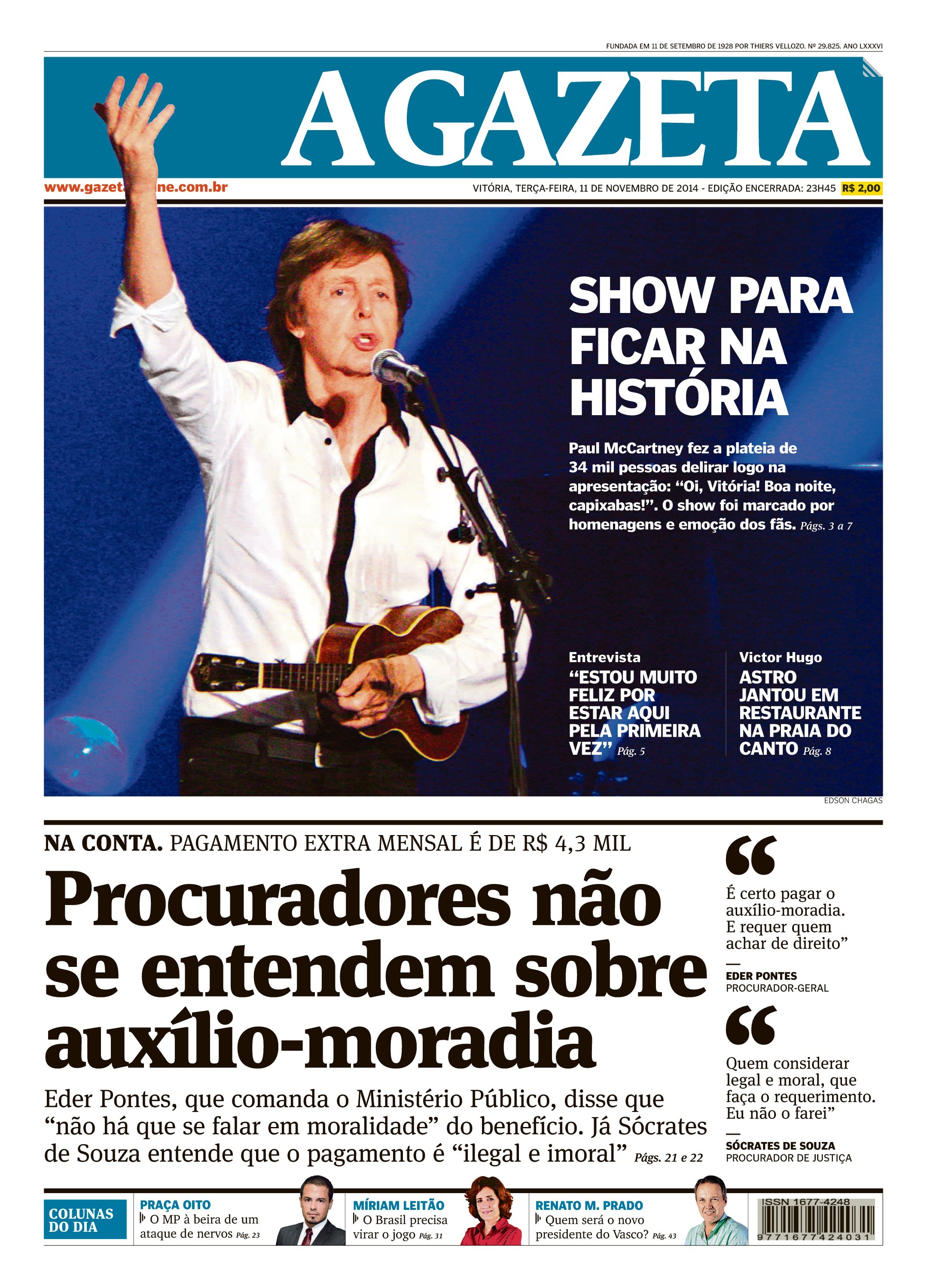 Show do Paul McCartney no ES