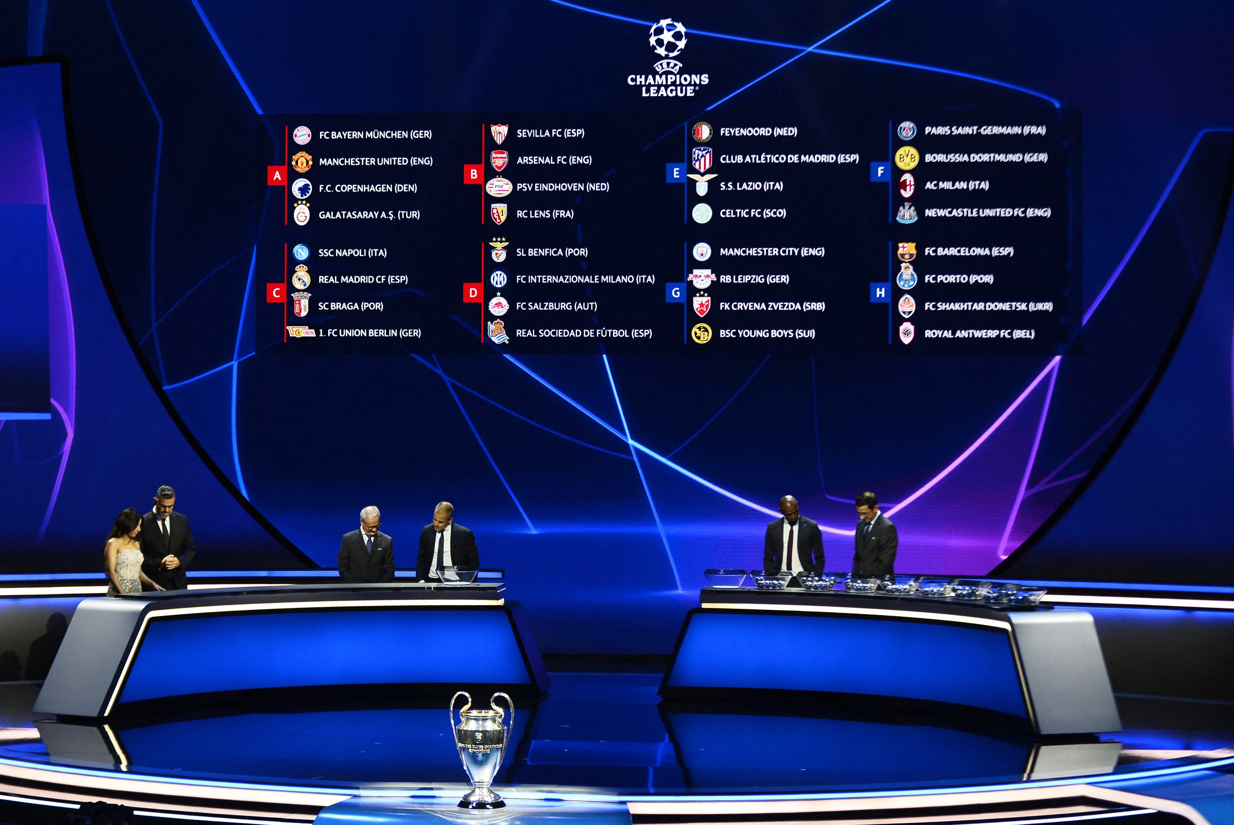 Uefa sorteia os grupos da Champions League 2023/24; confira