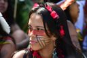 Indígenas fazem manifestação contra marco temporal(Ricardo Medeiros)