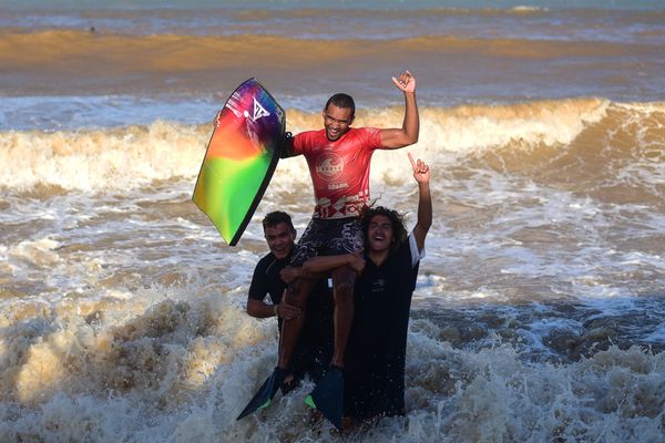 LCampeonato brasileiro de body board disputado na Barra do Jucu por Vitor Jubini