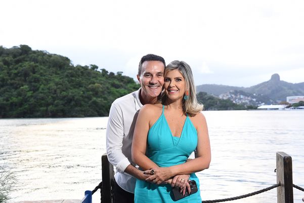 Celina Lievori e o aniversariante Antonio Lievori