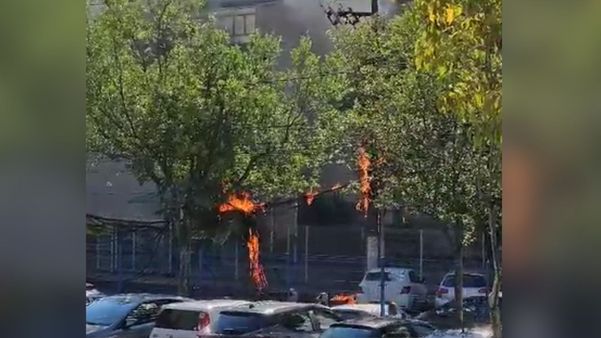 De acordo com populares, as chamas atingiram um poste em frente ao Instituto de Tecnologia da Informação e Comunicação do Estado do Espírito Santo