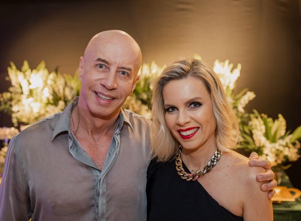 Márcio Bittencourt e  a irmã Aline Marsiglia