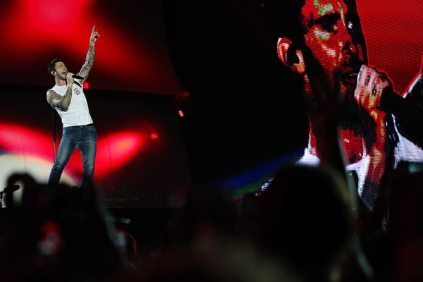 Show da banda Maroon 5 no festival Rock in Rio, em 2017