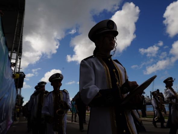 Tempo ficou aberto e ensolarado no desfile de 7 de setembro por Fernando Madeira