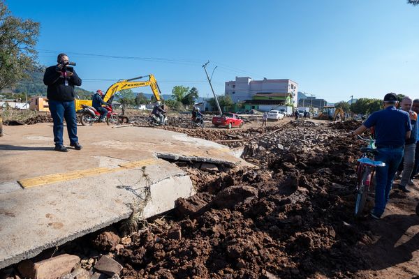 A cidade de Roca Sales é uma das mais atingidas pela enxurrada que atingiu o Rio Grande do Sul e convive com um cenário de devastação por Mauricio Tonetto/ Palácio Piratini