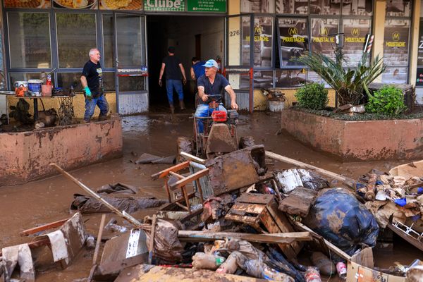 Cidade de Muçum foi uma das mais atingidas pelas enchentes causadas pela passagem de ciclone pelo Rio Grande do Sul por Mauricio Tonetto e Gustavo Mansur / Palácio Piratini