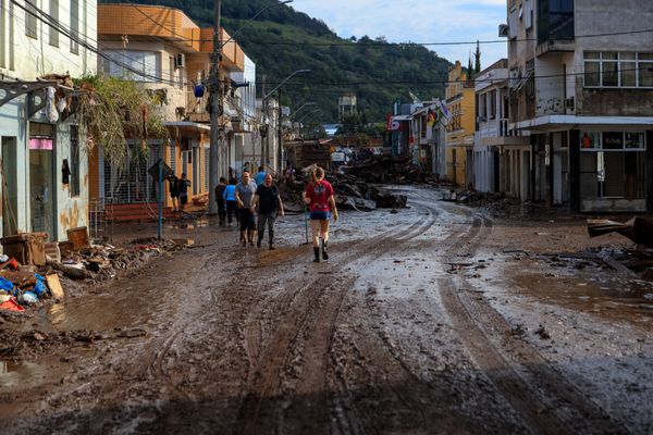 Cidade de Muçum foi uma das mais atingidas pelas enchentes causadas pela passagem de ciclone pelo Rio Grande do Sul por Mauricio Tonetto e Gustavo Mansur / Palácio Piratini