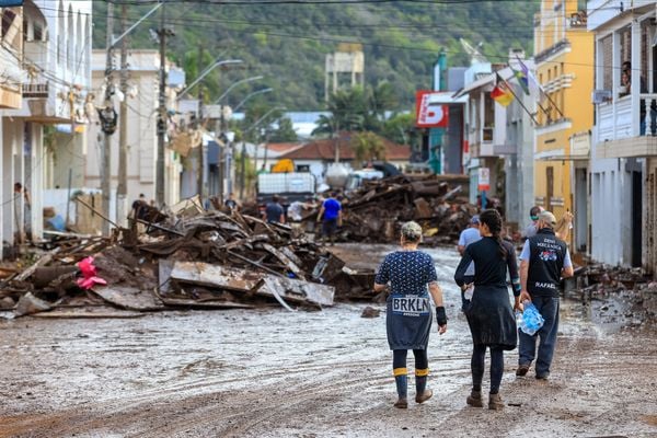 Cidade de Muçum foi uma das mais atingidas pelas enchentes causadas pela passagem de ciclone pelo Rio Grande do Sul