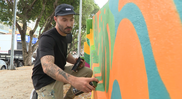 Murais de rua promovem arte a céu aberto em Cachoeiro por Carlos Barros