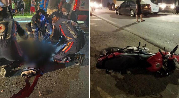 Segundo a Polícia Rodoviária Federal (PRF), colisão aconteceu no km 45; condutora da moto morreu após batida entre o veículo e um carro