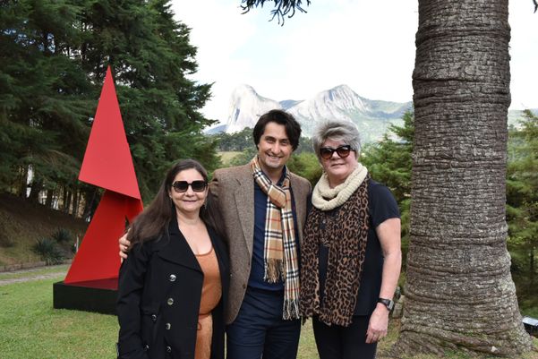 Adriana Sfalsin,  Moacyr Travaglia e  Leila Brunoro