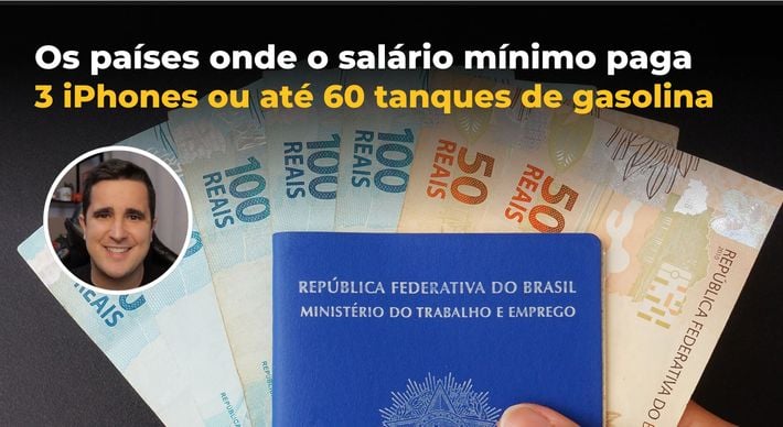 Em algumas nações, o salário base dos trabalhadores torna mais acessível à compra desses itens considerados luxos no Brasil