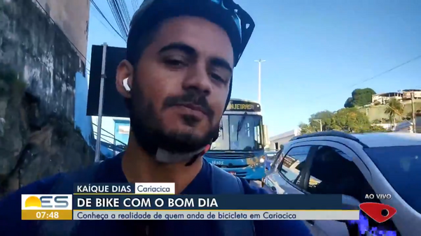 Kaíque Dias, repórter da TV Gazeta