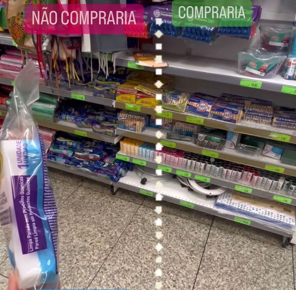 "Não compraria", "Compraria" de Lucy Mizael. Crédito: Reprodução I Instagram