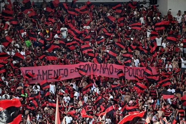 Torcida do Flamengo protestou por alto valor dos ingressos na final da Copa do Brasil