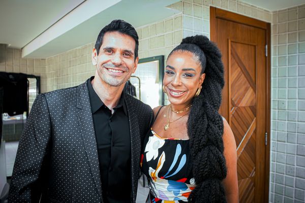 Alexandre Barillari e Bryce Caniçali durante aprensentação do 30º FCV