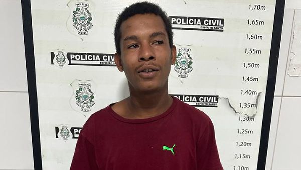 Augusto Pablo, de 20 anos, é responsável por roubos no comércio de Sooretama